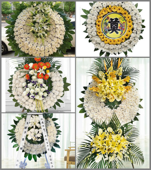 广东东莞市横沥镇月塘村花圈速递